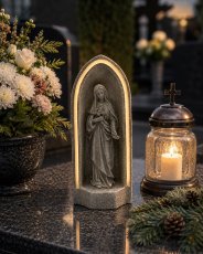 Figura Marije u kapelici s LED-rasvjetom - DED0019