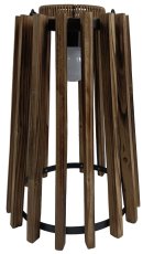 Drvena solarna LED-svjetiljka 47 cm - LAP2396