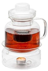 Vrč Flux s cjedilom za čaj i grijačem  1,5 L - TOR8633