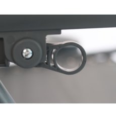 Chomik - Sklopiva vrtna ležaljka s postoljem - tamno siva - LEZ8466