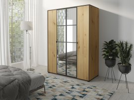 Ormar Oslo I - Artisan hrast/crna - 150 cm