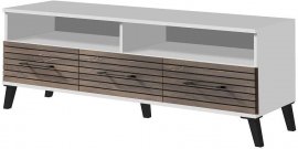 TV element Carlo reg 7 - bijela/flagstaff hrast