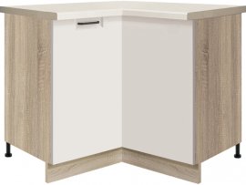 Fadome - Kutni element Favorit FW16D 90x90 - bijela