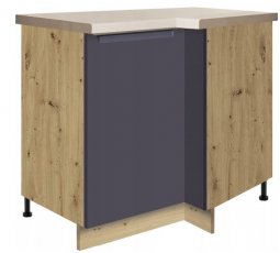 Kutni element lijevi Glamour Gla 15D 100x70 - plava