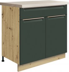 Donji dvokrilni element Glamour Gla 6D 80 - zelena