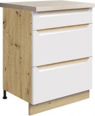 Donji element s ladicama Glamour Gla 10D 60 - bijela