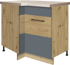 Kutni element desni Infinity 14D 100x70 - siva