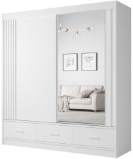 Garderobni ormar s kliznim vratima Canada CA-21-20 - 200 cm - bijela