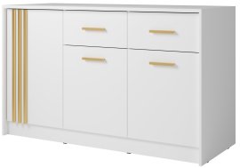 Komoda Canada CD-25 - bijela/zlatna