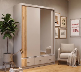 Garderobni ormar s kliznim vratima Canada CA-41-20 - 200 cm - kašmir