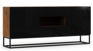 Hrast artisan/crni sjaj
