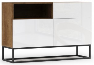 Hrast artisan/bijeli sjaj