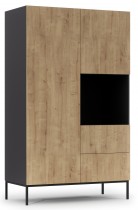 Crna mat/Hrast Artisan