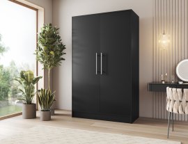 Garderobni ormar Alarica 120 cm - crni