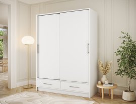 Ormar s kliznim vratima Estantte II - 150 cm - bijeli