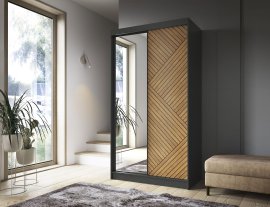 Ormar s kliznim vratima Marrphy II s ogledalom - 120 cm