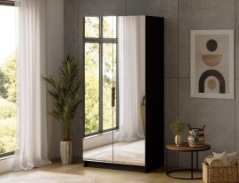 Ormar Mirtillo s dva ogledala 100 cm - crni
