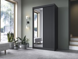Ormar s kliznim vratima Prescco II s ogledalom - 120 cm