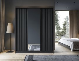 Ormar s kliznim vratima Prescco III s ogledalom - 180 cm