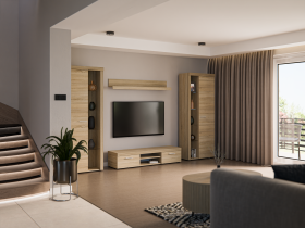 Stolarz Lempert - TV regal Rumba XL - hrast sonoma