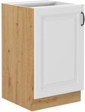 Donji element Stilo - bijela/artisan hrast - 50 cm ZL 1F BB 