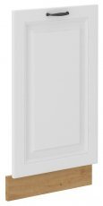 Stolarz Lempert - Vrata za ugradbenu perilicu suđa Stilo - bijela/artisan hrast - ZM 71.3x44.6 cm