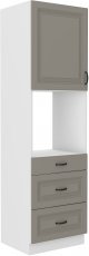 Visoki element za ugradbenu pećnicu Stilo - сlaygrey/bijela - 60 cm DPS-210 3S 1F