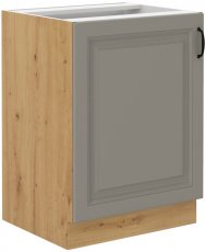 Donji element Stilo - сlaygrey/artisan hrast - 60 cm D 1F BB 1F BB