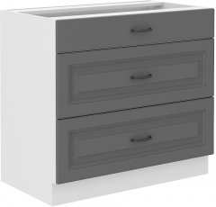 Donji element Stilo - dustgrey/bijela - 80 cm D 3S BB