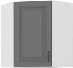 Gornji kutni element Stilo - dustgrey/bijela - 60x60 cm GN-72 (45°) 1F