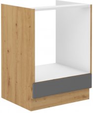 Donji element za ugradbenu pećnicu Stilo - dustgrey/artisan hrast - 60 D GAZ BB