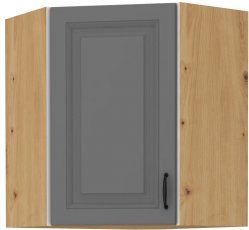 Gornji kutni element Stilo - dustgrey/artisan hrast - 60x60 cm GN-72 (45°) 1F