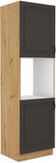 Visoki element za ugradbenu pećnicu Stilo - siva/artisan hrast - 60 cm DP-210 2F