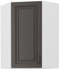 Gornji kutni element Stilo - siva/bijela - 60x60 cm GN-90 (45°) 1F