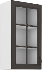 Gornja vitrina Stilo - siva/bijela - 40 cm GS-90 1F