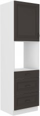 Visoki element za ugradbenu pećnicu Stilo - siva/bijela - 60 cm DPS-210 3S 1F