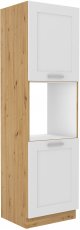 Visoki element za ugradbenu pećnicu Luna- bijela/artisan hrast - 60 cm DP-210 2F