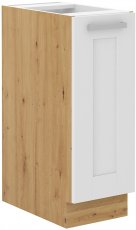Donji element Luna - bijela/artisan hrast - 30 cm D CARGO BB