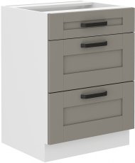 Stolarz Lempert - Donji element Luna - claygrey/bijela - 60 cm D 3S BB