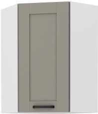 Gornji kutni element Luna - claygrey/bijela - 60x60 cm GN-90 (45°) 1F
