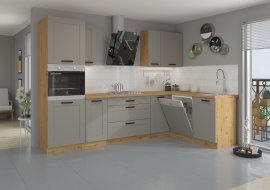 Kuhinja Luna - claygrey/artisan hrast