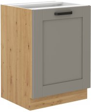 Stolarz Lempert - Donji element Luna - claygrey/artisan hrast - 60 cm D 1F BB