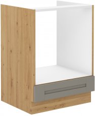 Donji element za ugradbenu pećnicu Luna - claygrey/artisan hrast - 60 cm D GAZ BB