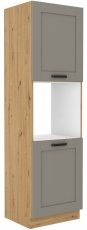 Visoki element za ugradbenu pećnicu Luna - claygrey/artisan hrast - 60 cm DP-210 2F