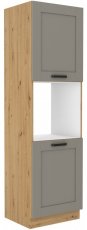 Stolarz Lempert - Visoki element za ugradbenu pećnicu Luna - claygrey/artisan hrast - 60 cm DP-210 2F