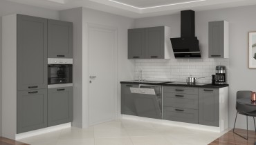 Stolarz Lempert - Gornji kutni element Luna - dustgrey/bijela - 60x60 cm GN-72 (45°) 1F