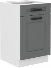 Stolarz Lempert - Donji element Luna - dustgrey/bijela - 50 cm D 1F 1S