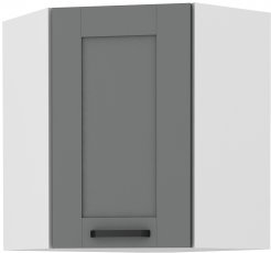 Gornji kutni element Luna - dustgrey/bijela - 60x60 cm GN-72 (45°) 1F