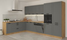 Kuhinja Luna - dustgrey/artisan hrast