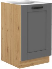 Donji element Luna - dustgrey/artisan hrast - 50 cm ZL 1F BB